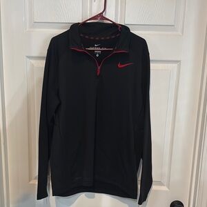 Nike Black Pullover with Red Trim